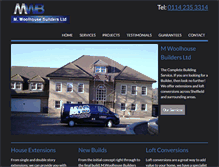 Tablet Screenshot of mwoolhousebuilders.com